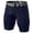Navy, variant on Men's Compression Shorts with Pocket Running Gym Yoga Athletic Tights Base Layer Summer Cool Leggings Blue S