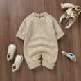 thumbnail image 2 of Rovga Toddler Baby Round Neck Knit Romper Cotton Long Sleeve Boys Girls Sweater Clothes Baby Jumpsuit Cute Clothing, 2 of 9