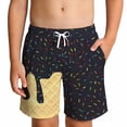 thumbnail image 2 of Shorts for Boys Size 13-14Y Youth Ice Cream Print Shorts Soft Elastic Waist Playwear, 2 of 4