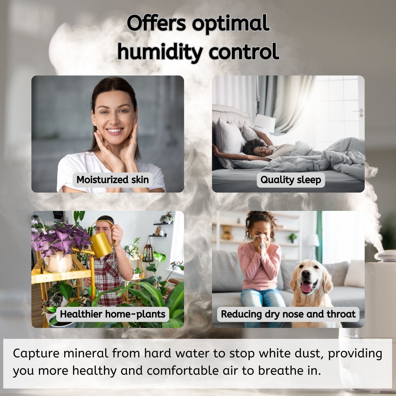 Nispira HWF23 Super Wick Humidifier Filter F Replacement for Holmes M1200 HM1250 HM1206 HM1200TPK and Bionaire BCM1250 Humidifiers, 4 Packs