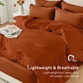 thumbnail image 3 of Dhole 7-Piece Bed in Bag - King Size Comforter Sets, Pillowcases & Sheet Collection for Cozy Bedding Sets Orange, 3 of 14