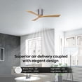 thumbnail image 4 of Matthews Fans - Irene-3H 3-Blade 42 Inch Flush Mount Ceiling Fan In Contemporary, 4 of 6