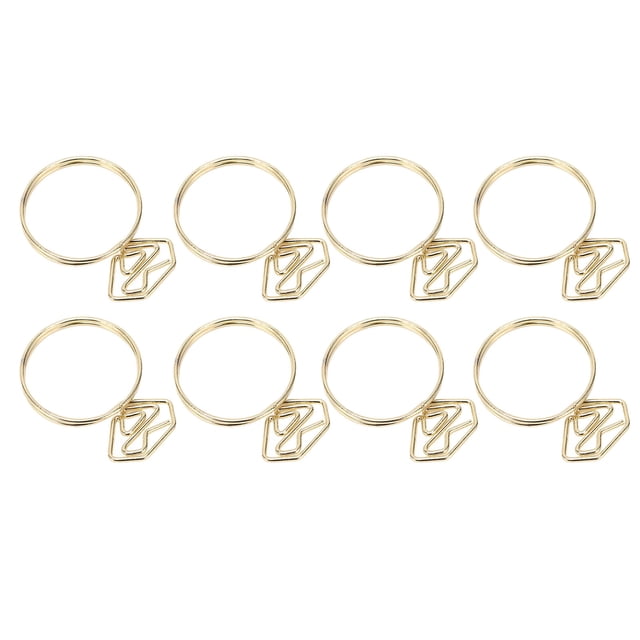 Fancy Paperclips, Electroplated 100Pcs Strong Clamping Cute Paper Clips For Family Gold,Rose Gold