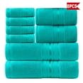 thumbnail image 5 of [Luxury Towel Set] 8pcs Luxury Bath Towel Set, 100% Cotton | Premium Hotel Quality, Soft Absorbent, Includes 2 Bath Towels, 2 Bath Towels, 4 Washcloths, Ideal for Bathroom, Hotel, SPA, 5 of 21