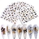 thumbnail image 1 of Fiudx Ofertas Flash Artículos En Oferta Cj-Flor Hojas Doradas Pegatinas Artísticas Para Uñas Diseño De Papel De Transferencia Pegatinas Para Uñas Estilo Tropical Manicura Tema De Verano, 1 of 3