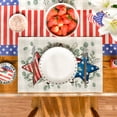 thumbnail image 7 of Sm:)e Eucalyptus American Flag Stars 4th of July Placemats Set of 4 12x18 Inch, 7 of 7