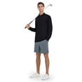 thumbnail image 5 of DTWOOO Men's Polo Shirt Long Sleeve Casual Solid Dry Fit High Performance Designed Collared Golf Men's Polo Shirt, 5 of 9