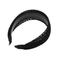 thumbnail image 4 of Unique Bargains 1 Pc Fashion Braided Wide Headbands for Women Black, 4 of 6