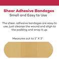 thumbnail image 5 of Dealmed Adhesive Bandages, Sheer, 1" x 3", 100 Count (2 Pack), 5 of 8