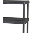 thumbnail image 2 of Contico 4-Tier Ventilated Plastic Storage Shelf Unit - Black, 4 Shelves, 2 of 3