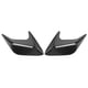 thumbnail image 1 of Cubiertas decorativas para capó de flujo de aire ventilación para capó de entrada de coche color negro 2 uds., 1 of 6