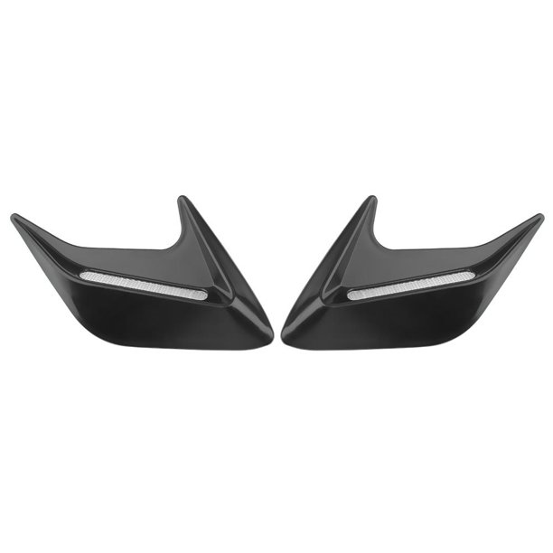 Cubiertas decorativas para capó de flujo de aire ventilación para capó de entrada de coche color negro 2 uds.