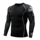 thumbnail image 3 of 2024pro Nueva camiseta de manga larga estampada para entrenamiento de baloncesto y carrera, transpirable, de secado rápido y ajustada para hombre, 3 of 5