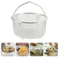 thumbnail image 3 of Monyance Kitchen Stainless Steel Basket Stainless Steel Round Fry Basket with Handle Kitchen Gadget(9.06X9.06X4.37Inches), 3 of 11