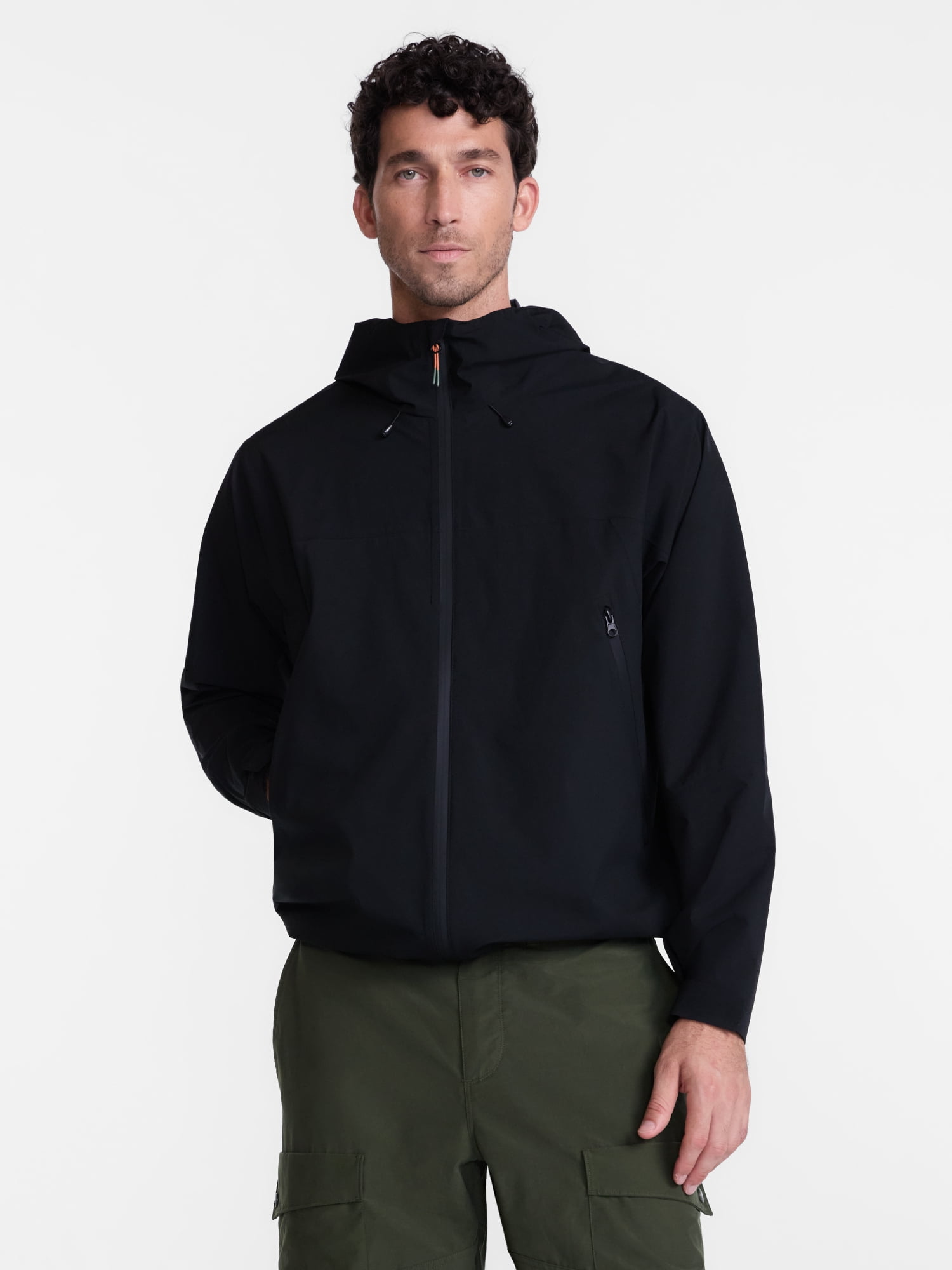 Ozark Trails Men's and Big Men's Pinnacle System Rain Jacket, Sizes S-3XL