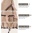 thumbnail image 4 of 600D Waterproof Offset Umbrella Cover, Cantilever Banana Style Parasol Fits Offset Umbrella 12 - 14 Feet DIA, 4 of 7