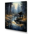 thumbnail image 2 of Designart "Reflective Forest Piano" Music Canvas Art Print, 2 of 7