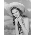 thumbnail image 2 of Portrait of young woman wearing sombrero Poster Print (18 x 24), 2 of 4