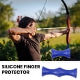 thumbnail image 4 of Visland 2 Pairs Bowstring Finger Savers Soft Silicone Archery Recurve Finger Guard Fast Rebound Secure Arrow Positioning Archery Roller, 4 of 8
