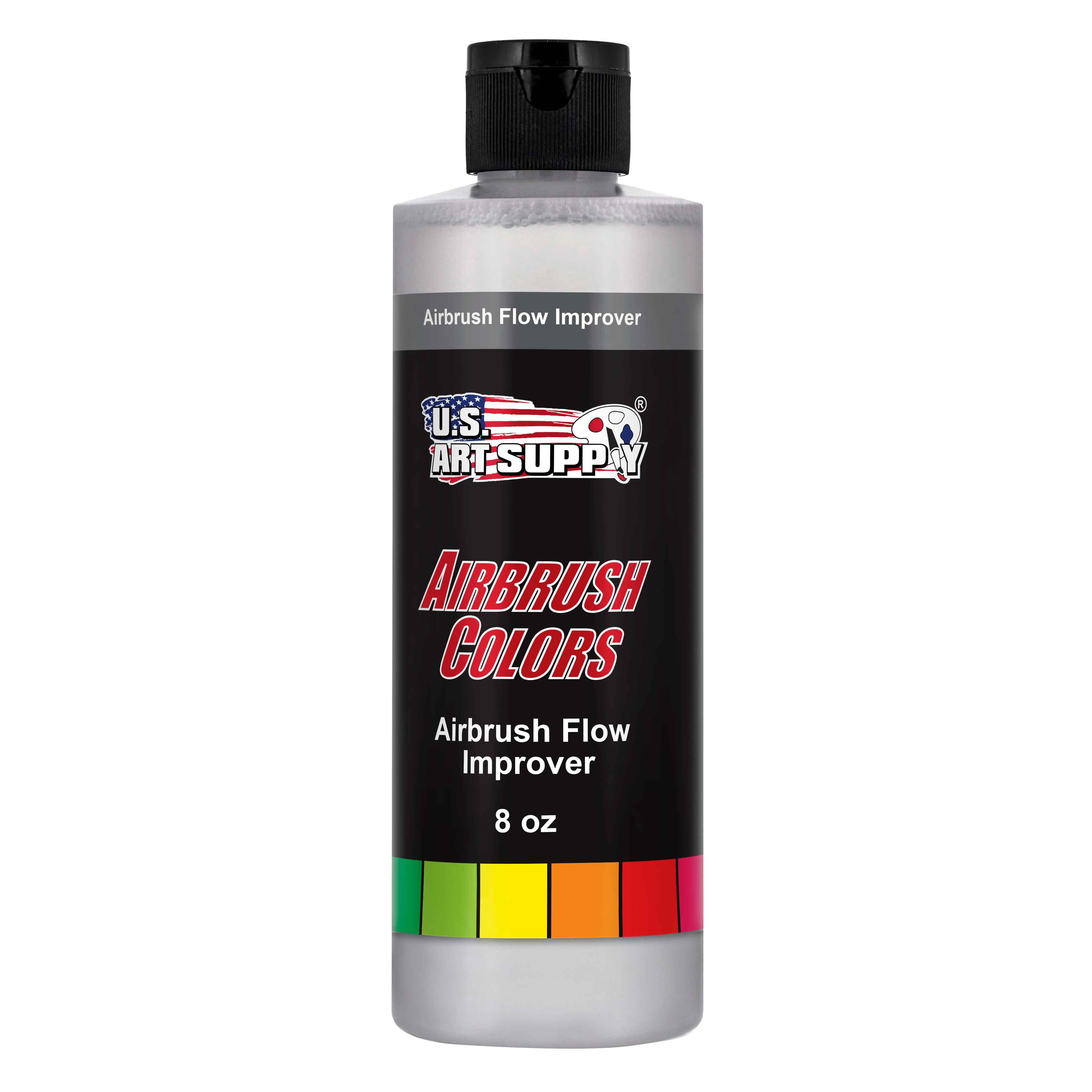 U.S. Art Supply Airbrush Flow Improver, 8Ounce Bottle Additive to