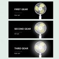 thumbnail image 3 of Mistaha 7 Inch LED Desk Fan Cooling 5200mAh Rechargeable Foldable Fan Portable 3 Speeds Wall Hanging Fan for Travel Office Home, 3 of 8
