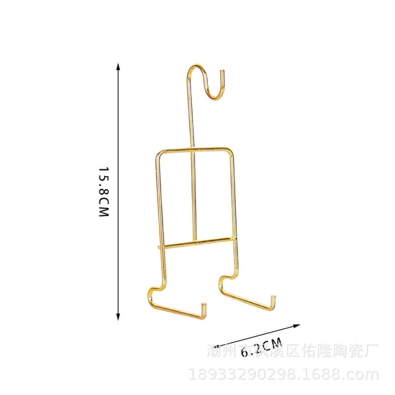 4pcs Tea Cup Saucer Display Stand Rack Holder Easel for China Coffee Mugs Organizer Countertop Plate Cup Holder