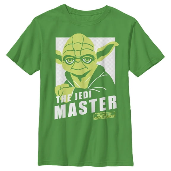 Boy's Star Wars: Galaxy of Adventures Yoda The Jedi Master Graphic Tee Kelly Green X Small