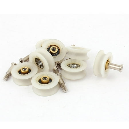 Sliding Roller Weights - Uxcell Nylon Roller Sliding Door Window Weight Pulley w Drive Head Screw (8-pack)