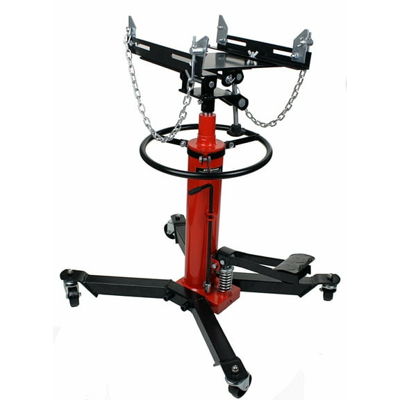 INTBUYING 1300 LB 2 Stage Hydraulic Transmission Jack 360 Degrees Swivel Wheels Lift Hoist 0.6T