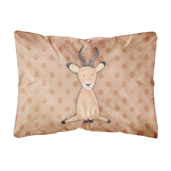 Polkadot Antelope Watercolor Canvas Fabric Decorative Pillow
