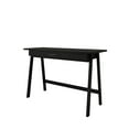 thumbnail image 4 of Home Design Serafina Writing Desk with Spacious Tabletop and Built-In Drawer, Modern Clean-Lined Design for Home Office, Study Space, or Remote Work, Black, 4 of 8