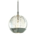 thumbnail image 2 of CWI Lighting Perrier 1 Light Down Contemporary Metal Mini Pendant in Chrome, 2 of 2