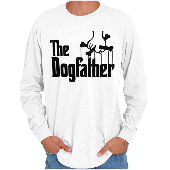 Funny Family The Dog Father Joke Men's Long Sleeve Tee T Shirt Brisco Brands S