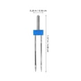 thumbnail image 2 of PTOOTP 9Pcs Professional Sewing Machine Needles Metal Twin Needles for Quilting and Fabric Sewing, 2 of 6