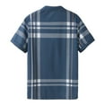 thumbnail image 7 of CONZONE Men's Polo Shirt Short Sleeve Casual Polo Shirt for Men Plaid Breathable Slim Fit Cozy Summer Golf Shirts, 7 of 7