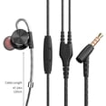 thumbnail image 3 of COFEST Metal Magics Sound Magnetic Sports Earphones - High Fidelity Audio, IPX7 Waterproof, Ergonomic Design with Remote Control & Hands-Free Calling - Includes 3 Pairs of Silicone Sleeves Black, 3 of 9