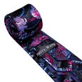 thumbnail image 5 of Juego de clips para corbatas Barry.Wang con estampado floral de seda, 150 cm x 8,5 cm, 5 of 5
