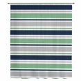 thumbnail image 2 of Green Grey Striped Sheer Curtains 72 Inches Long, Farmhouse Stripes Modern Abstract Art Light Filering Curtains, Breathable Simi Curtain Privacy Drapes for Living Room Bedroom Window Treatment, 2 of 9