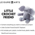thumbnail image 2 of Leisure Arts Little Crochet Friend Animals Crochet Kit, Elephant, 8", Complete Kit, Learn To Animal Starter Kit For All Ages, Includes Instructions, Diy Amigurumi Kits, 2 of 6