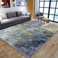 thumbnail image 3 of Living Room Rugs Area Rugs For Bedroom Light Luxury Minimalist Style, Abstract Multi-color Ink Painting Short Pile Rug, Chic Traditional Rug With Durable Anti-slip Backing For Easy Clean, 3 of 7