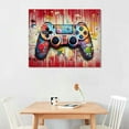 thumbnail image 2 of ONETECH  Gamepad Painting Gaming Canvas Wall Art for Gamer room, Boys Bedroom Playroom Game room wall Decorations, 2 of 4