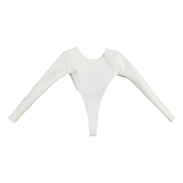 Ropa para figura de acción a escala 1/6, conjunto de verano, body de moda para muñeca Blanco