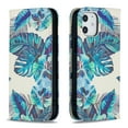 thumbnail image 7 of Dteck Case for Apple iPhone 12 mini 5.4-inch,Patterned Flip PU Leather Wallet Case Magnetic 3 Card Holder Slots with 1 Cash Pocket Protective Kickstand Shell Cover,Leaves, 7 of 7