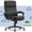 Black, variant on Serta Comfort Ergo Executive Office Chair, Ergonomic Mid-Back Design with Lumbar Support, Bonded Leather, Cognac