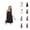 Black, variant on Shower Wrap Towel for Women with Facial Headband Bath Towel Wrap Spa Robe with Pockets