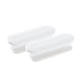 thumbnail image 1 of Set of 2 white self-adhesive door handles, 1 of 3