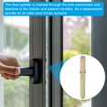 thumbnail image 5 of Square Door Knob Spindle 60x5mm, Carbon Steel Spare Door Handle Spindle with Punching Point Gold 2 Pack, 5 of 7