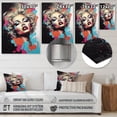 thumbnail image 4 of Designart "Pop Art Depiction of a Vintage Character VI" Fashion Woman Metal Wall Art Prints, 4 of 5