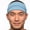 1-pack blue light, variant on Men's Cotton Headband Sweatband 5" Wide Size X-Large Yoga Sports Fitness Made in USA Black