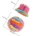 thumbnail image 2 of unbranded Sombrero Bucket De Poliéster Multicolor Para Mujer Con Estilo Vintage Y Protección El Frío, 2 of 6